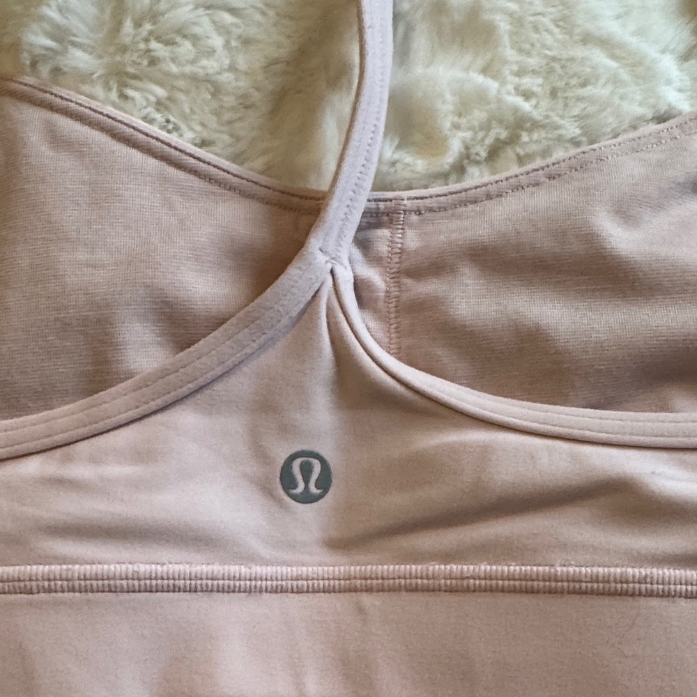 lululemon athletica Light Pink Sports Bra & Shorts Small